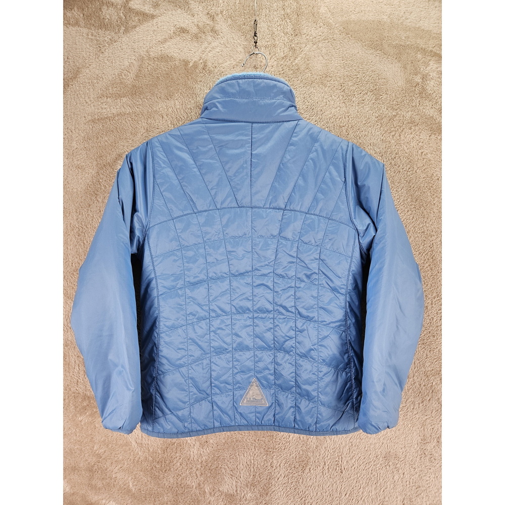 L.L. Bean Mountain Bound Reversible Jacket Puffer Jacket Girls Size 8 - Picture 4 of 10